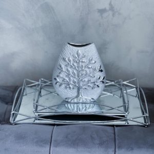 Silver Tree of Life Vase