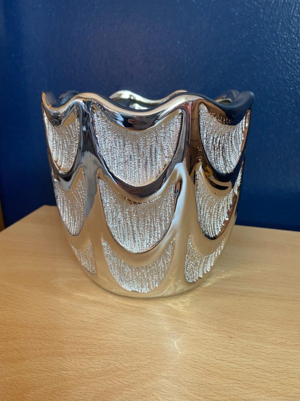 Silver Angel Wing Planter