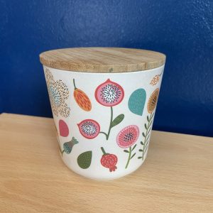 Autumn Fall Bamboo Storage Jar
