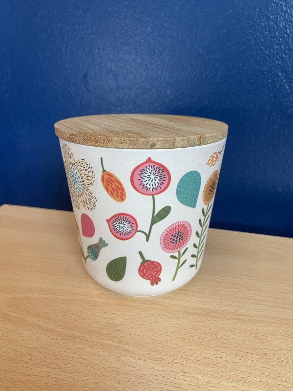 Autumn Fall Bamboo Storage Jar
