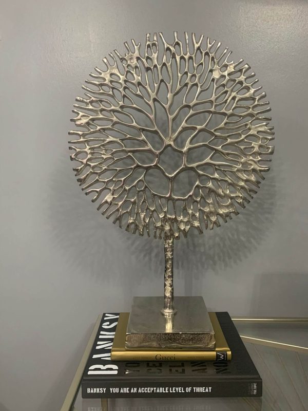 Silver Coral Sculpture