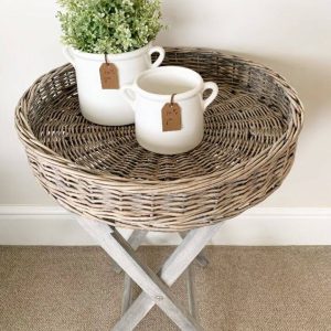 Wicker Tray Table
