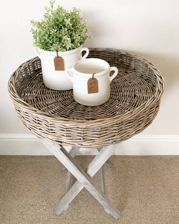 Wicker Tray Table