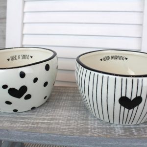 Black and White Bowls