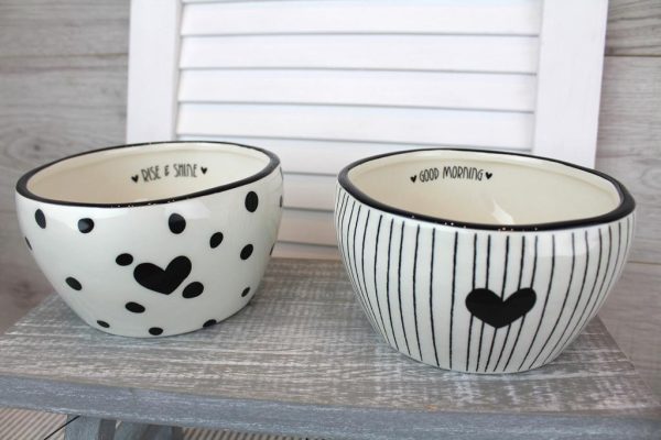 Black and White Bowls