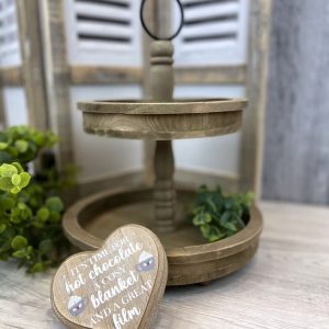 Two Tiered Rustic Stand