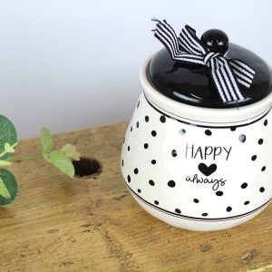 Black and White Canister