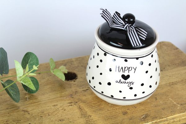 Black and White Canister