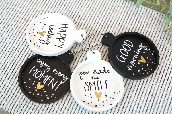 Black and White Paddle Coasters