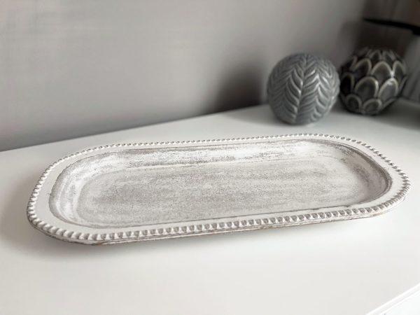 Ceramic Decorative Balls and Beaded Tray Set - Image 6