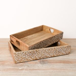 Mini Leaves Set of 2 Tray