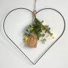 Black Wire LED Heart With Eucalyptus - Image 2
