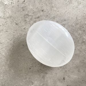 Selenite Palm Stone