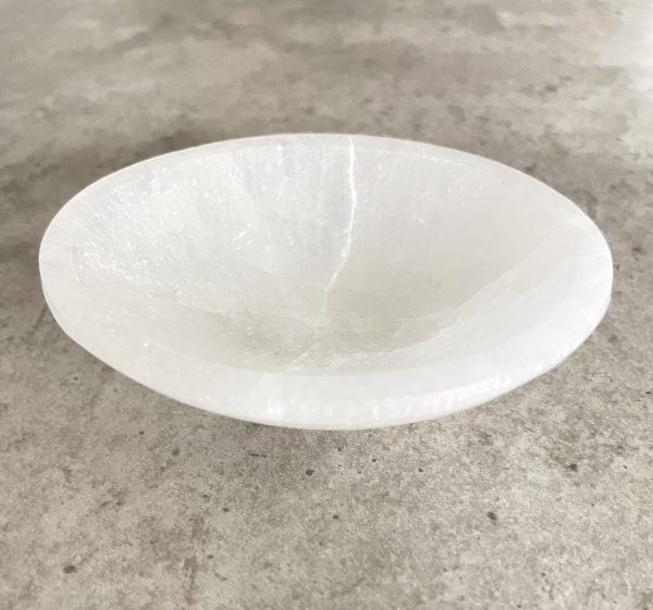 Selenite Oval Bowl