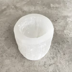 Selenite Tea Light Holder