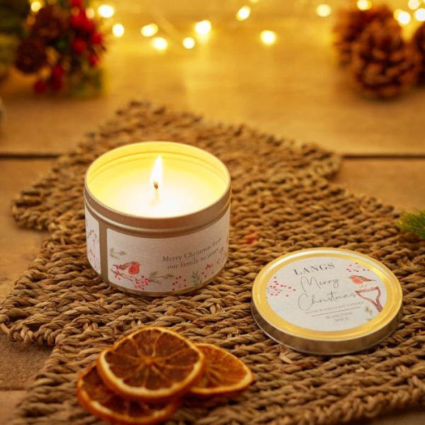 Christmas Soy Candle Tin Seasonal Spice - Image 2